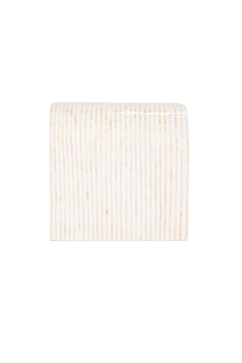Waterfall Coffee Table, Alternate, color, White