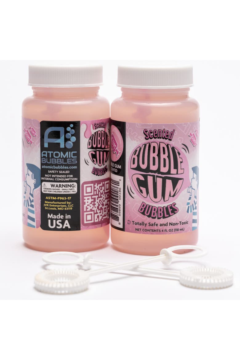 Bubble Love Bubblegum Scented Bubbles - 2 Pack - 4oz Bottles, Alternate, color, Pink
