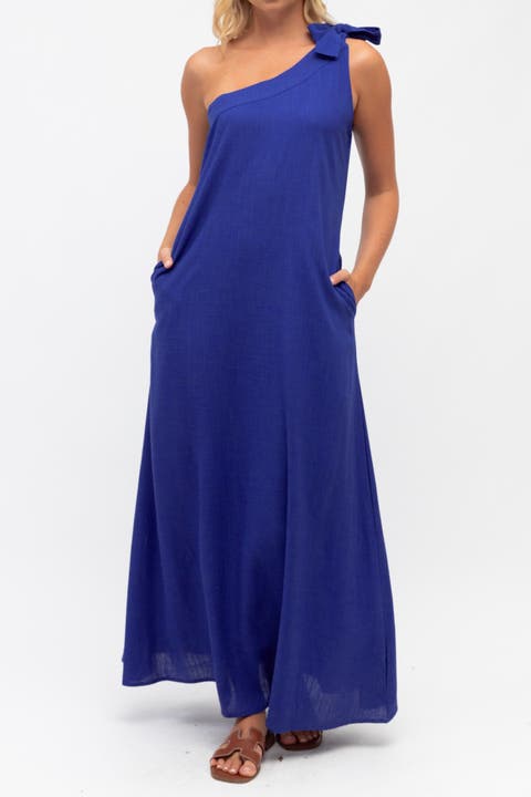 Tia One Shoulder Maxi Dress
