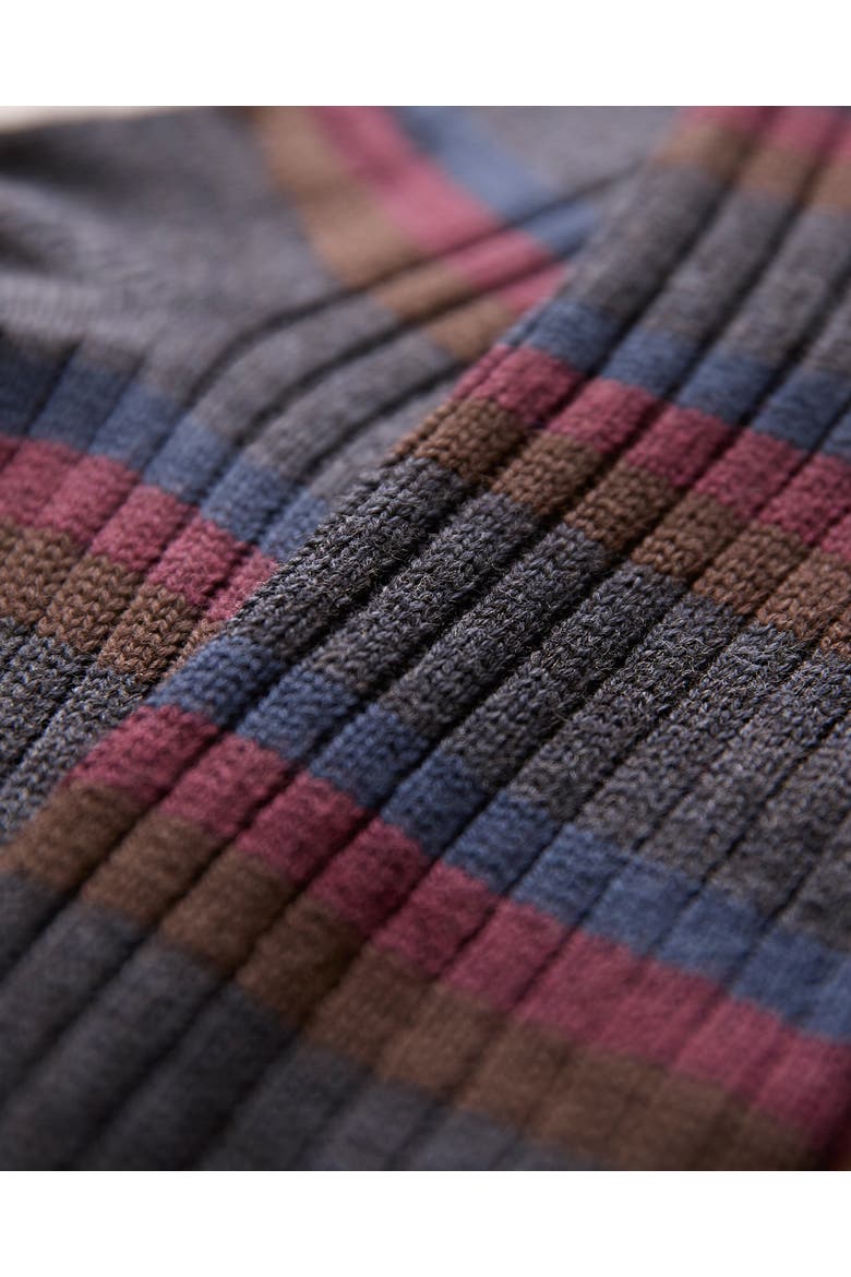 Cotton Stripe Sock, Alternate, color, NAVY