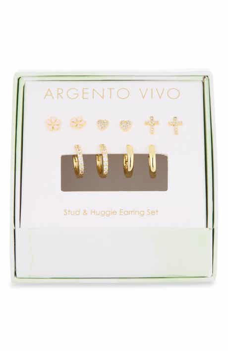 Set of 5 Stud & Huggie Earrings