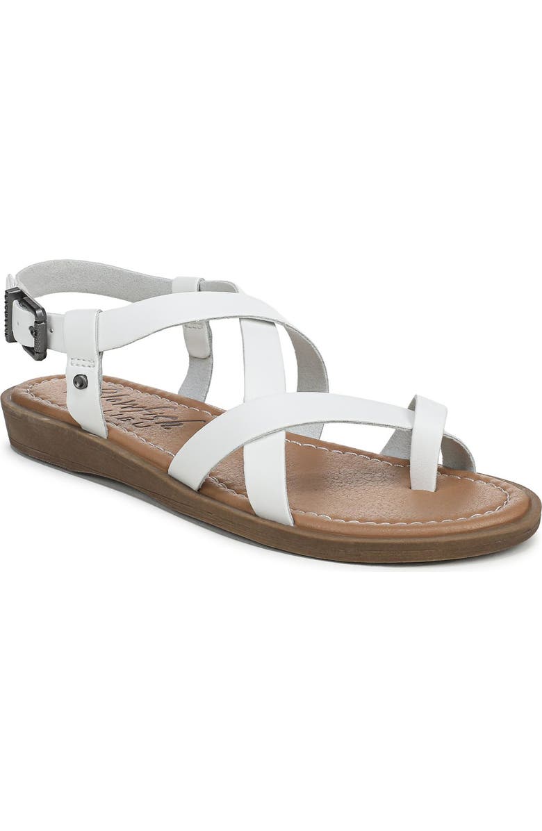 Blowfish Malibu Devon 3 Sandal, Main, color, White Faux Leather