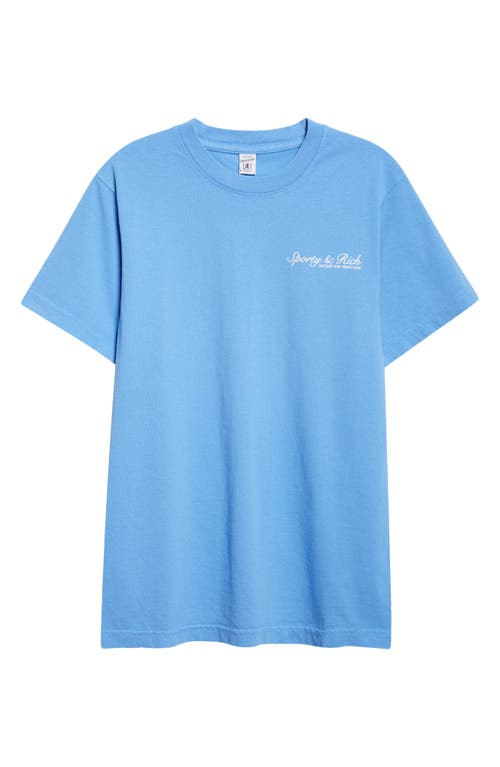 Sporty And Rich Sporty & Rich Gender Inclusive Syracuse Graphic T-shirt In Blue
