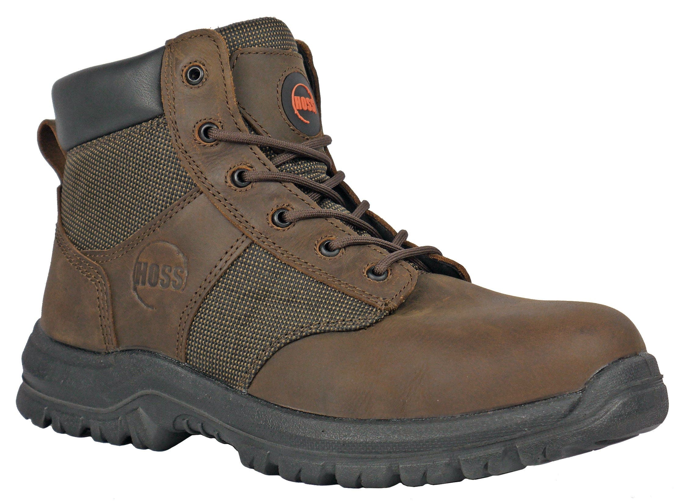 Hoss Boot Company HOSS Carter 6 Inch Steel Toe Work Boot, Main, color, Brown