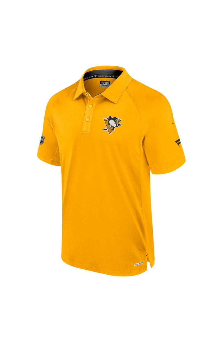 FANATICS Men's Fanatics  Gold Pittsburgh Penguins Authentic Pro Rink Polo, Alternate, color, 