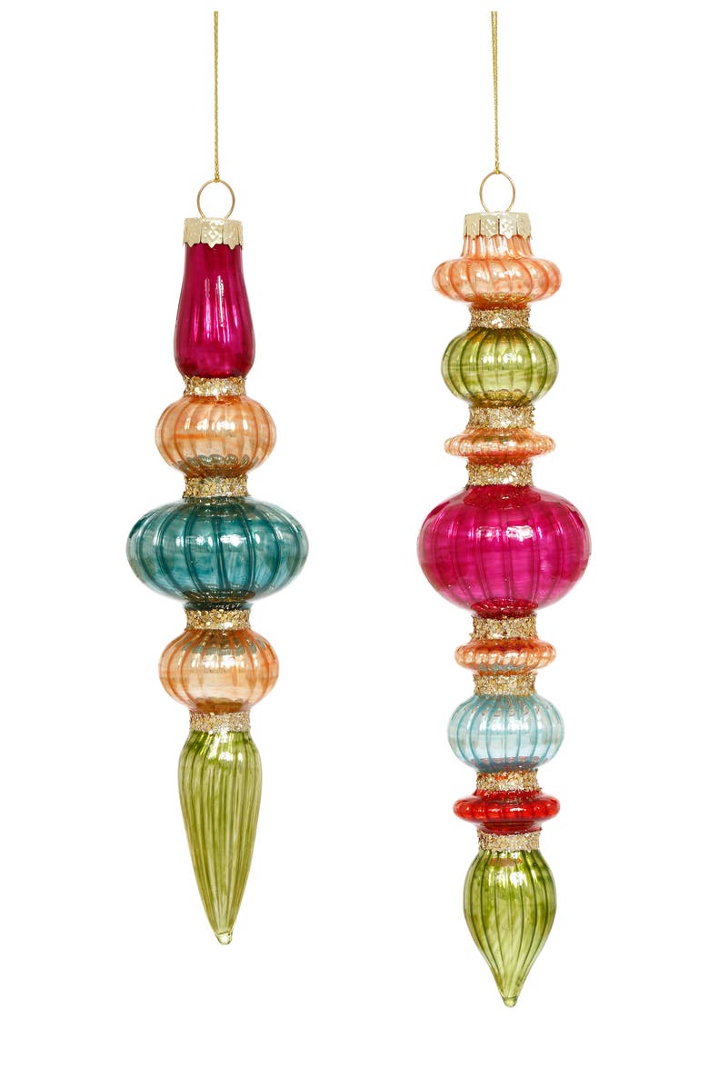 Mark Roberts Tear Drop Finial, Set of 6, Main, color, Magenta