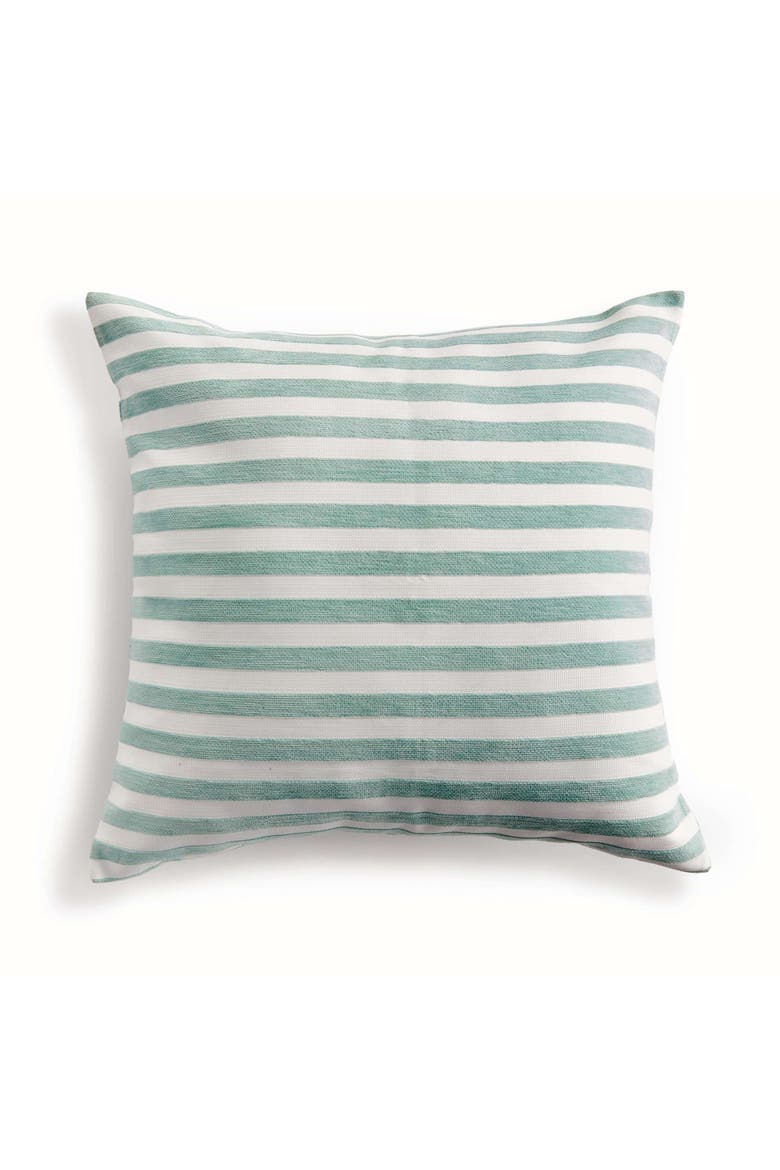 Gideon Square Indoor-Outdoor Pillow 24", Main, color, Blue