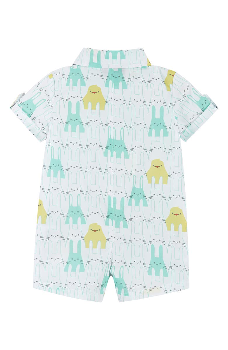 Andy & Evan Print Woven Cotton Romper, Alternate, color, 