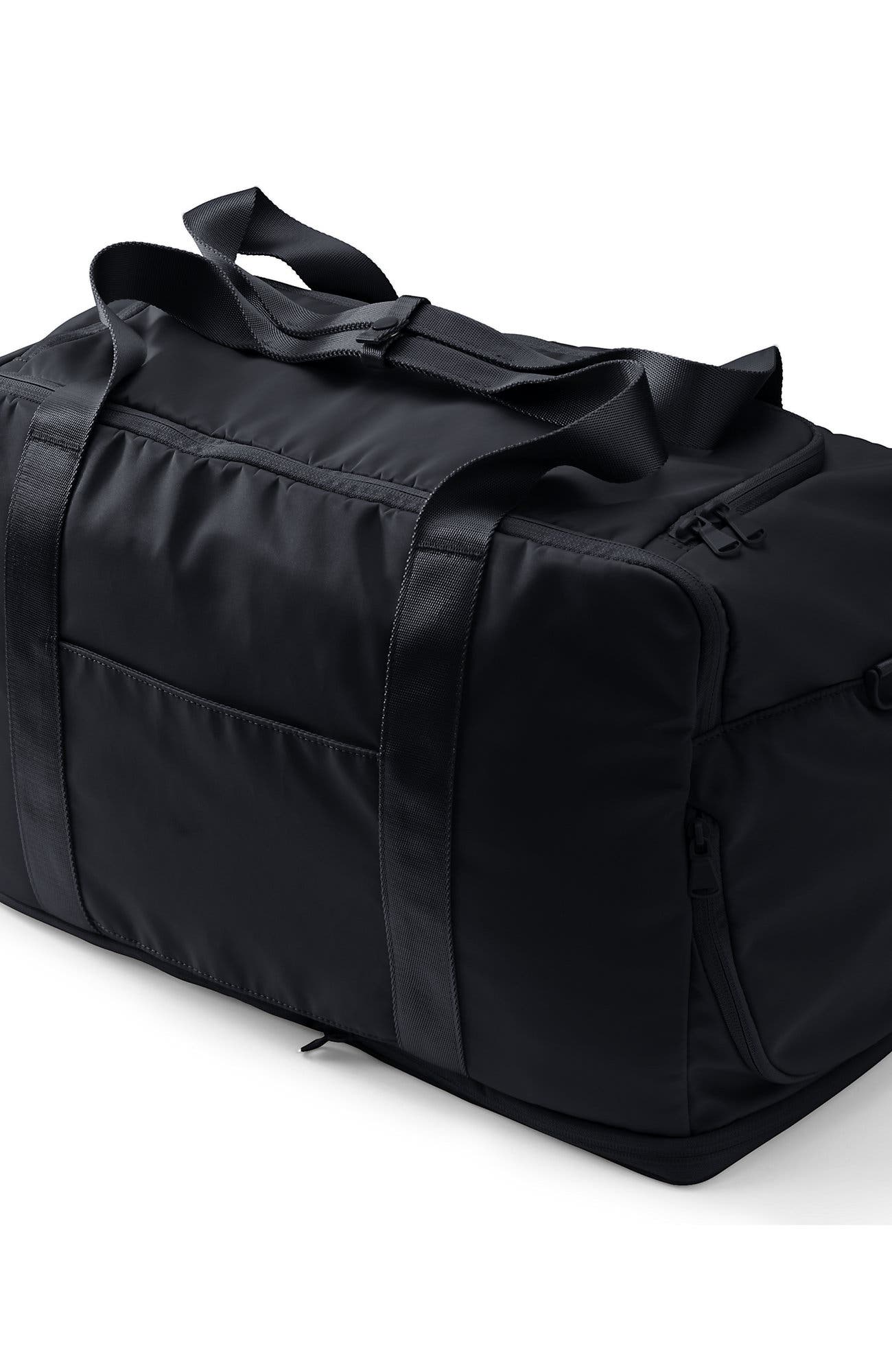 Lands' End Travel Carry On Luggage Duffle Bag, Alternate, color, Black