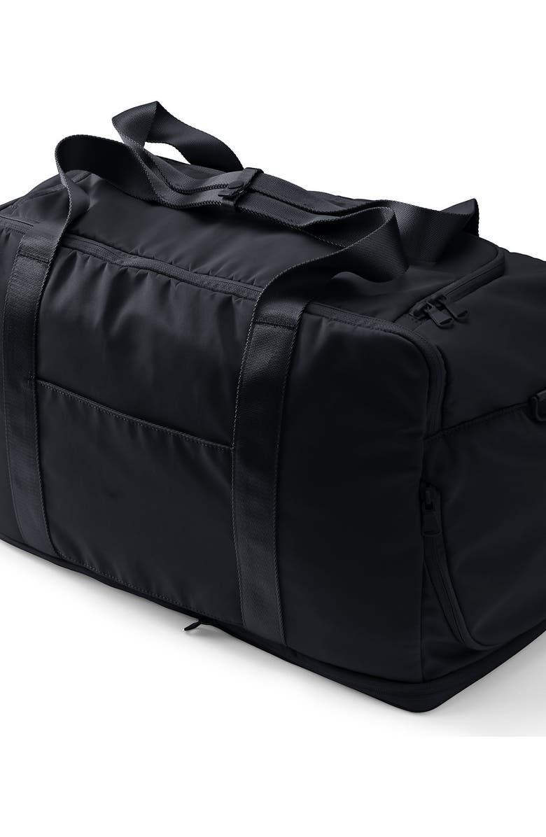 Lands' End Travel Carry On Luggage Duffle Bag, Alternate, color, Black