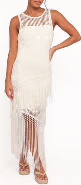 Petal & Pup Adella Open Stitch Sleeveless Midi Dress