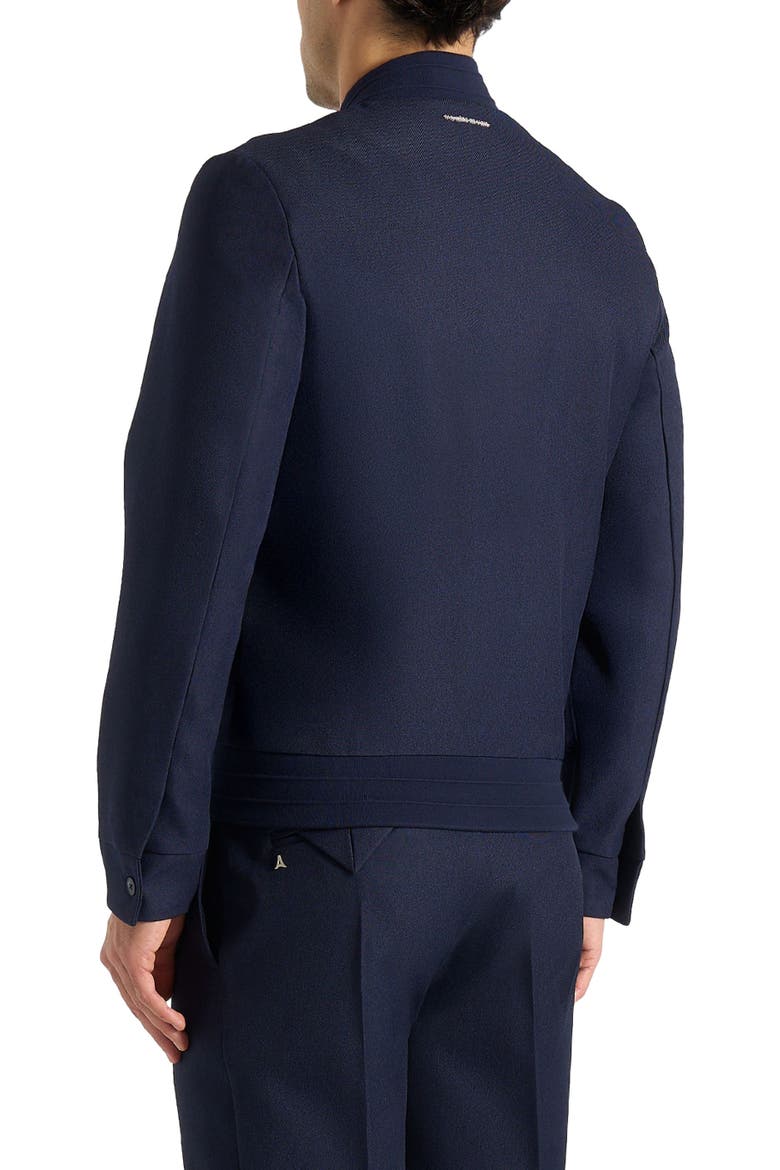 Sami Tailored Bomber Jacket, Alternate, color, Navy