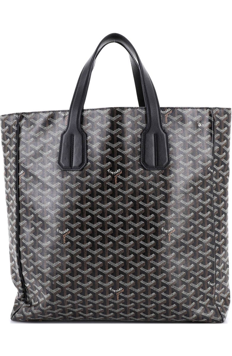 Pre-Owned Goyard Voltaire III Tote Coated Canvas, Main, color, Black