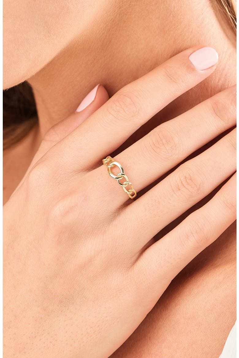 14K Gold Stackable Ring (Online Trunk Show), Alternate, color, 14K YELLOW GOLD