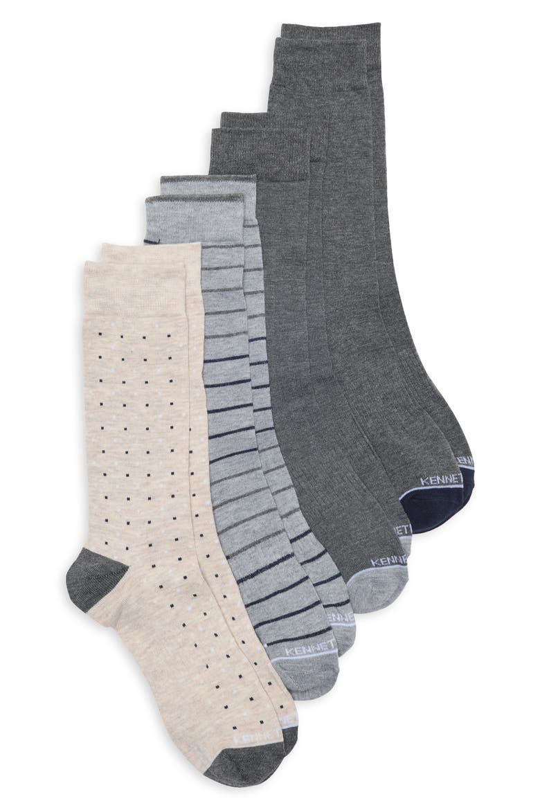 4-Pack Assorted Dress Socks, Main, color, PEYOTE HTHR