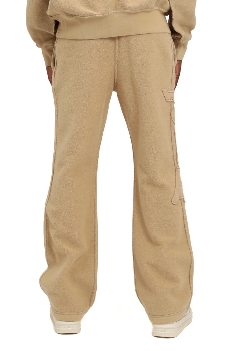 PURPLE BRAND Heavyweight Fleece Inside Out Pants, Alternate, color, Tan