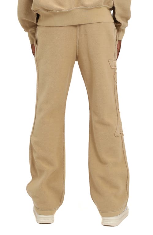 Purple Brand Heavyweight Fleece Inside Out Pants In Brown