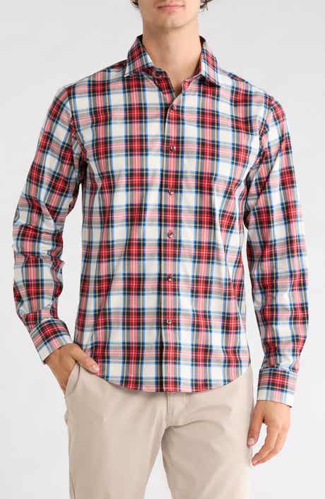 Trim Fit Tartan Check Dress Shirt