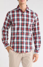 Lorenzo Uomo Trim Fit Tartan Check Dress Shirt