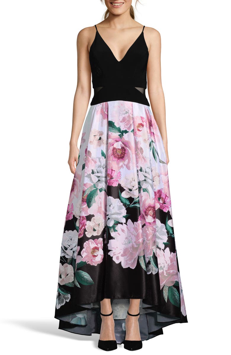 Xscape Evenings Xscape High/Low Evening Dress, Main, color,