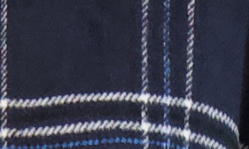 Ookie & Lala Plaid Brushed Knit Cape In Multi
