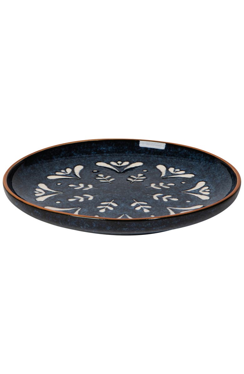 Danica Brands Nightbloom Appetizer Plate, Alternate, color, Blue