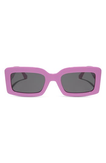 Diff 53mm Rectangle Sunglasses In Purple