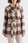 Scotch & Soda Esmee Faux Wool Handkerchief Hem Wrap Coat