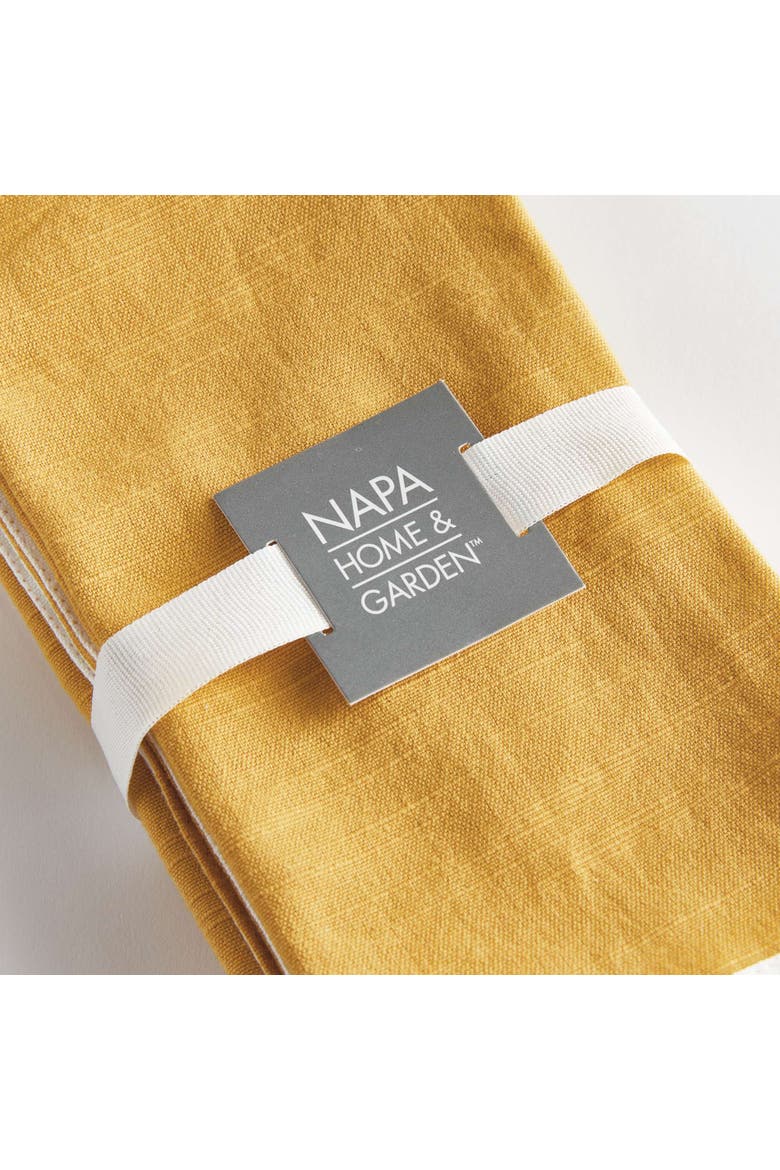 Jase Dinner Napkins Set Of 4, Alternate, color, Yellow
