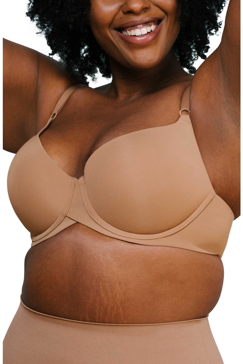 The Boost Underwire Push-Up Bra, Alternate, color, TAN