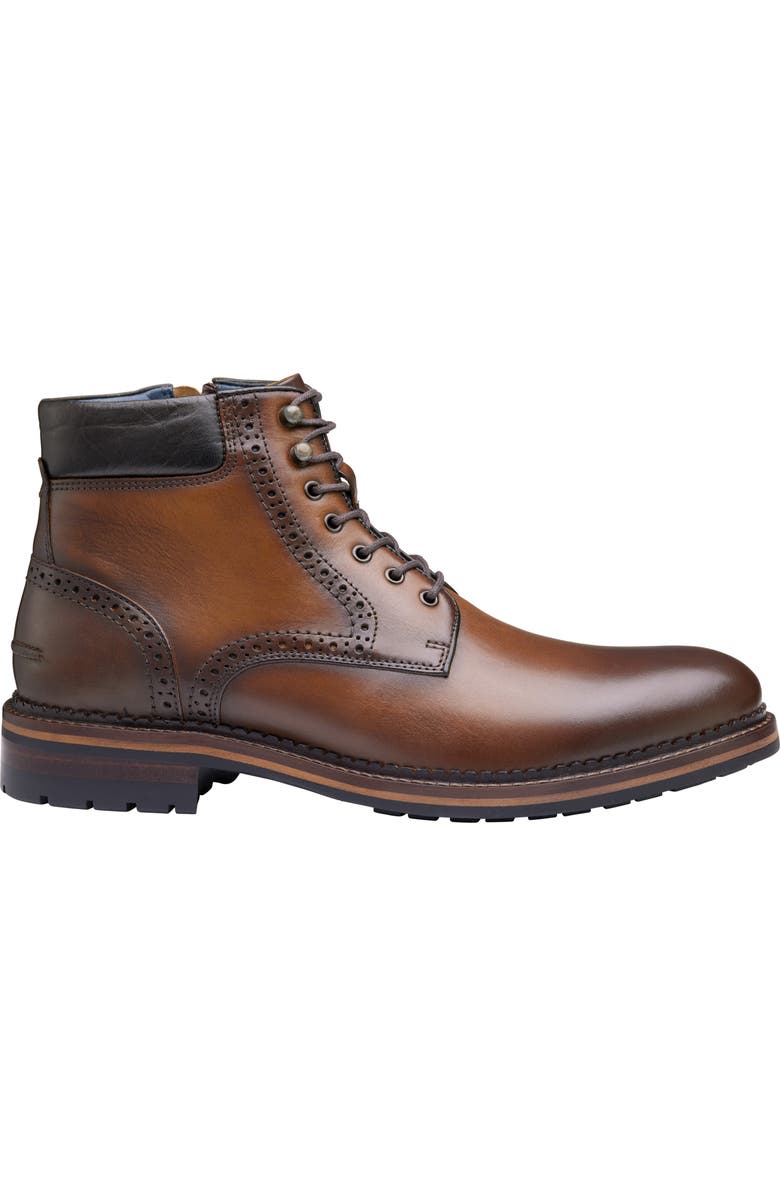 Johnston & Murphy XC Flex Connelly Lace-Up Leather Boot, Alternate, color, Tan Full Grain