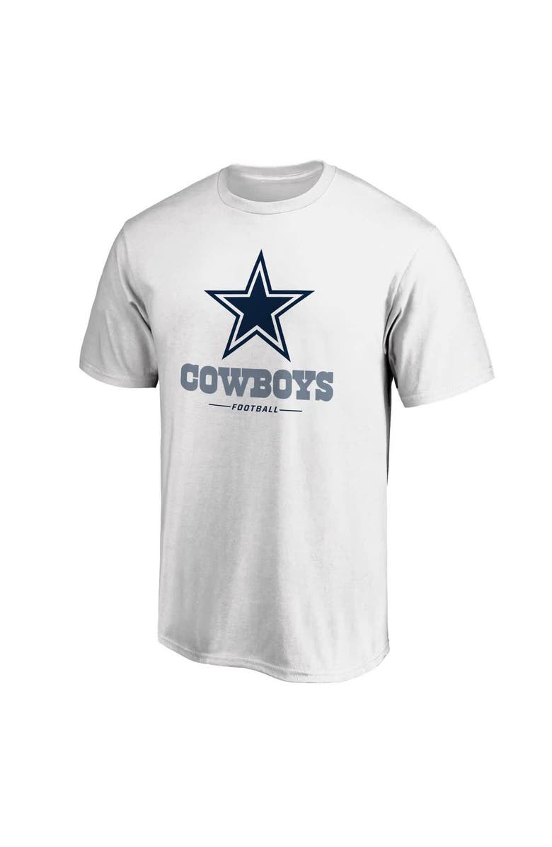 Fanatics MTO Label Men's White Dallas Cowboys Team Lockup T-Shirt, Alternate, color, White