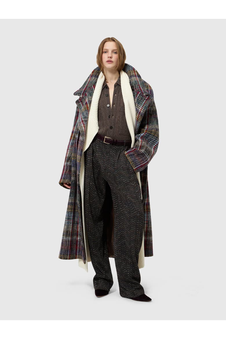 Oversized Raglan Coat, Alternate, color, Multicoloured