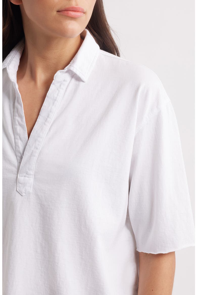 Patty Short Sleeve Henley, Alternate, color, WHITE