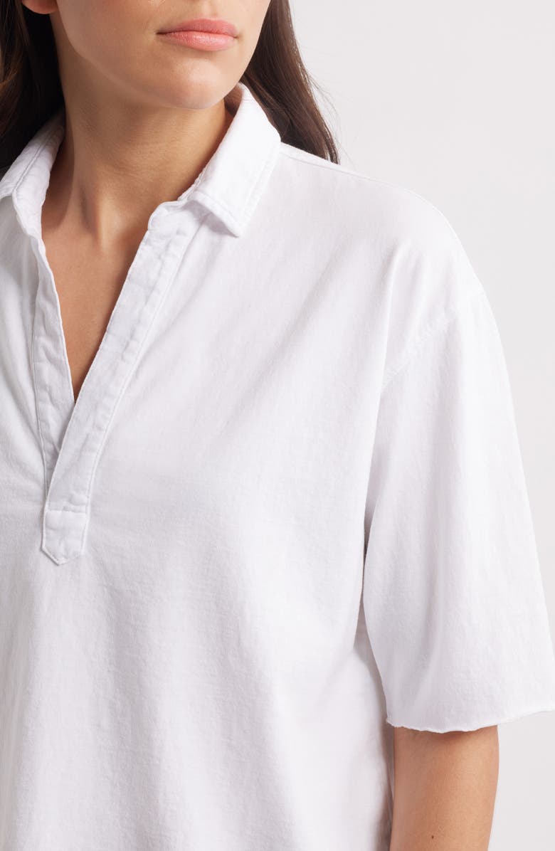 Frank & Eileen Patty Short Sleeve Henley, Alternate, color, White