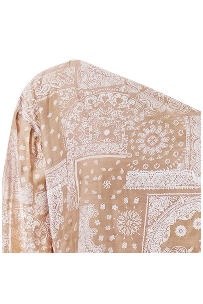 Kelly Kaftan One-Shoulder, Alternate, color, Café