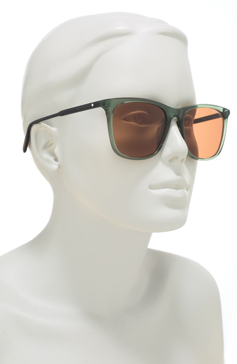 Montblanc 56mm Rectangle Sunglasses, Alternate, color,