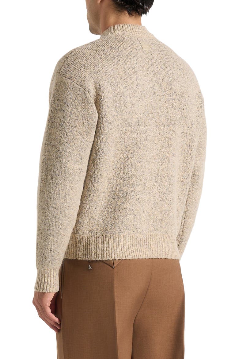 Theo Asymmetric Brushed Wool Knit Jumper, Alternate, color, Beige