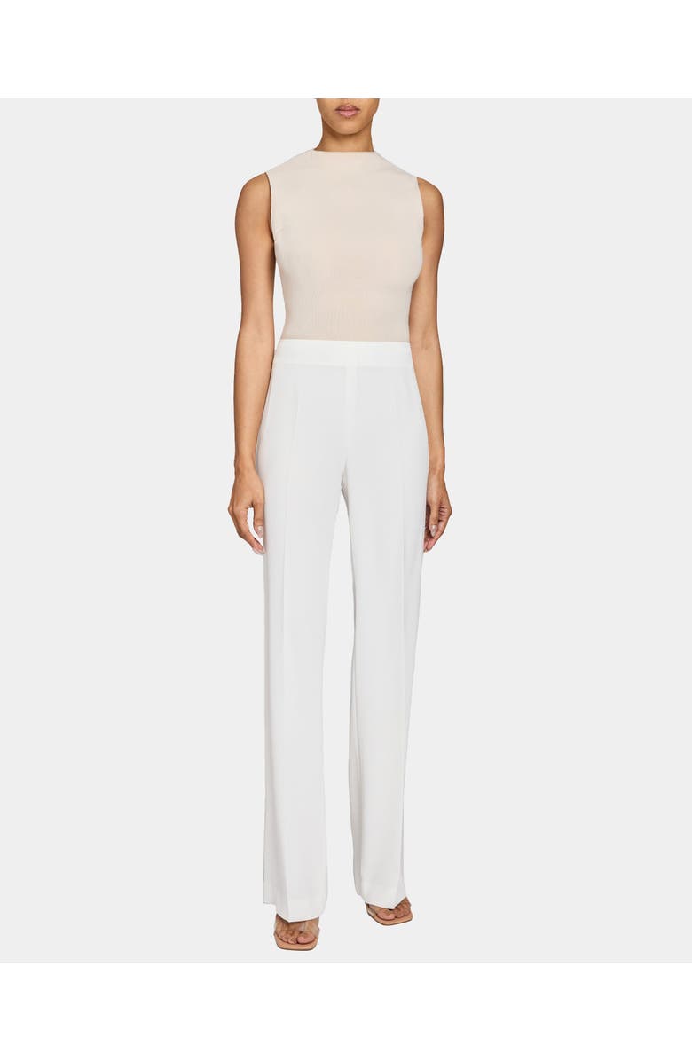 Santorelli MARTINA Straight Leg Pant with Side Zipper in Techno Crepe, Alternate, color, 
