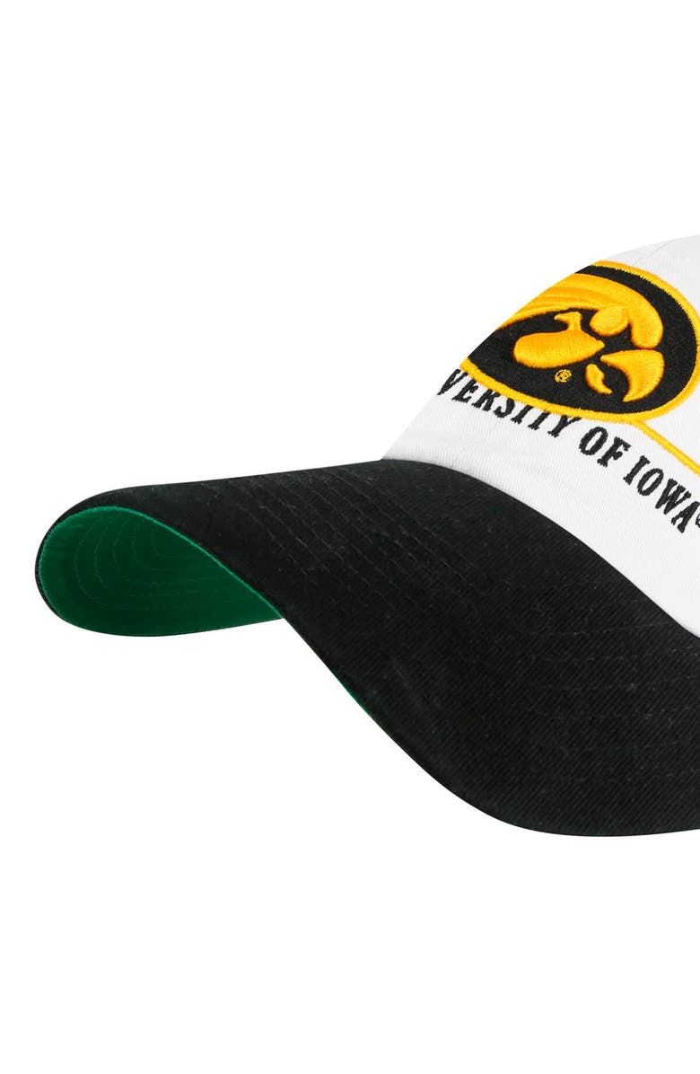 '47 Men's '47 White Iowa Hawkeyes Gridiron Clean Up Adjustable Hat, Alternate, color, White