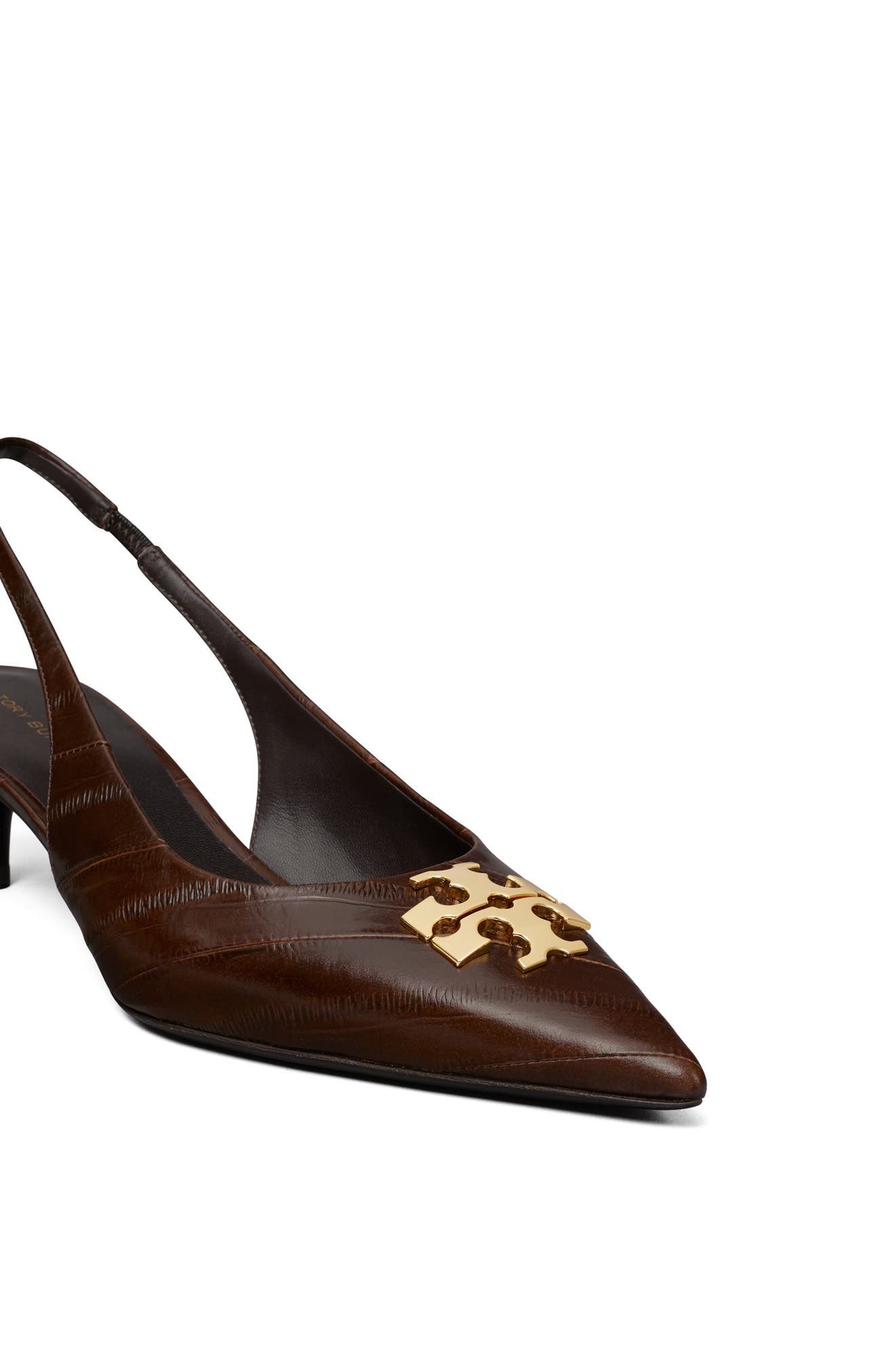 Charlie Slingback Pump, Alternate, color, DARK BROWN EEL