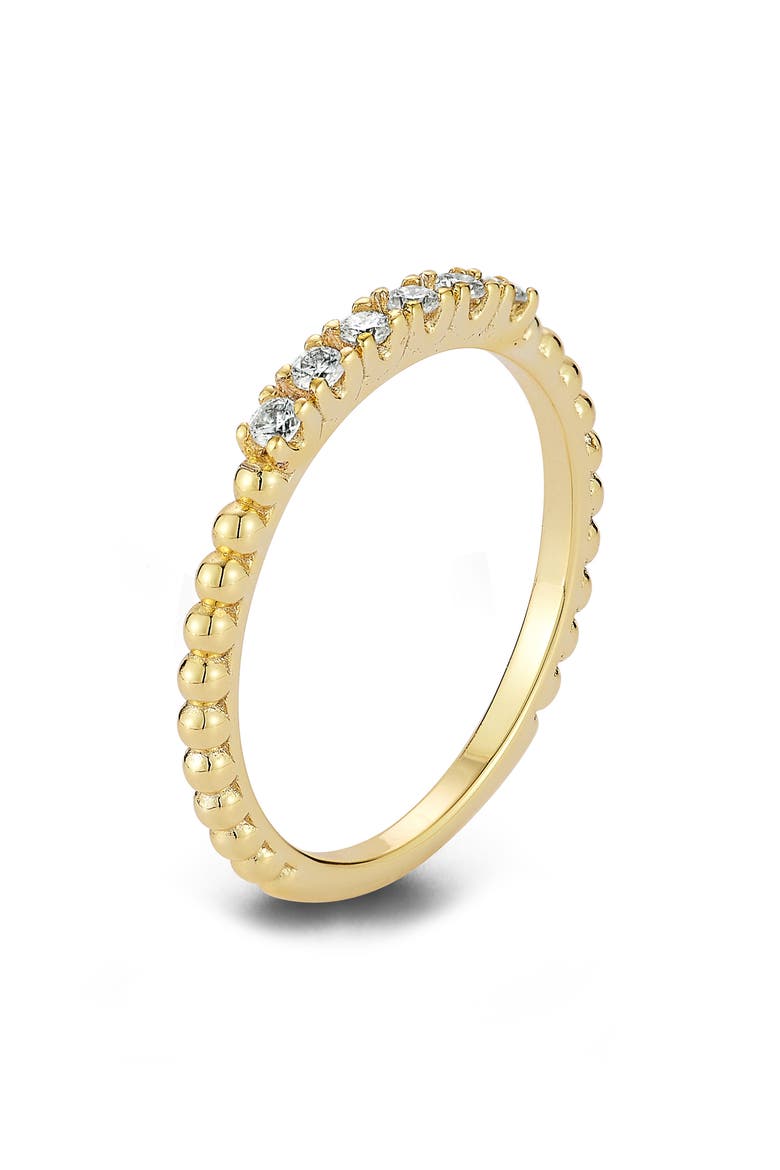 Moissanite Stackable Band Ring, Main, color, GOLD