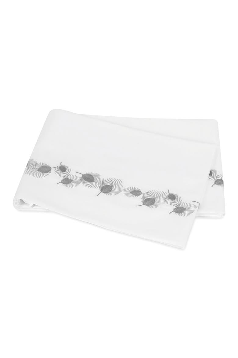 Feather Flat Sheet, Main, color, PLATINUM