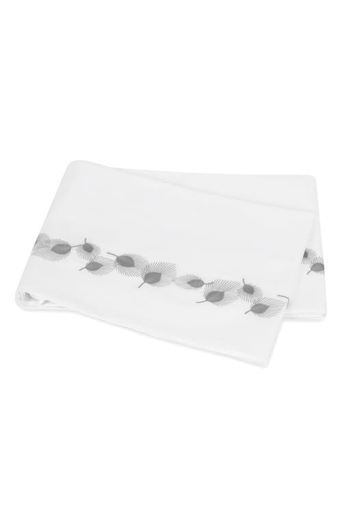 Matouk Feather Embellished 1,000 Thread Count Flat Sheet