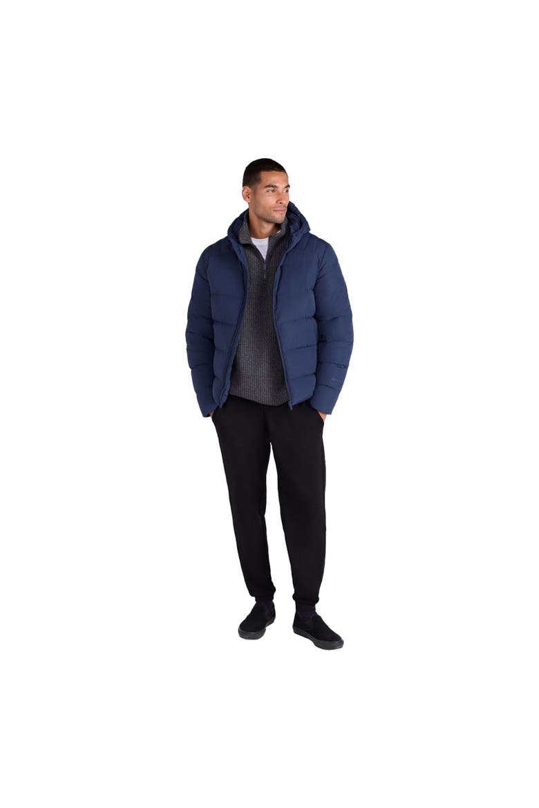 Tech Down Midweight Jacket, Alternate, color, Navy