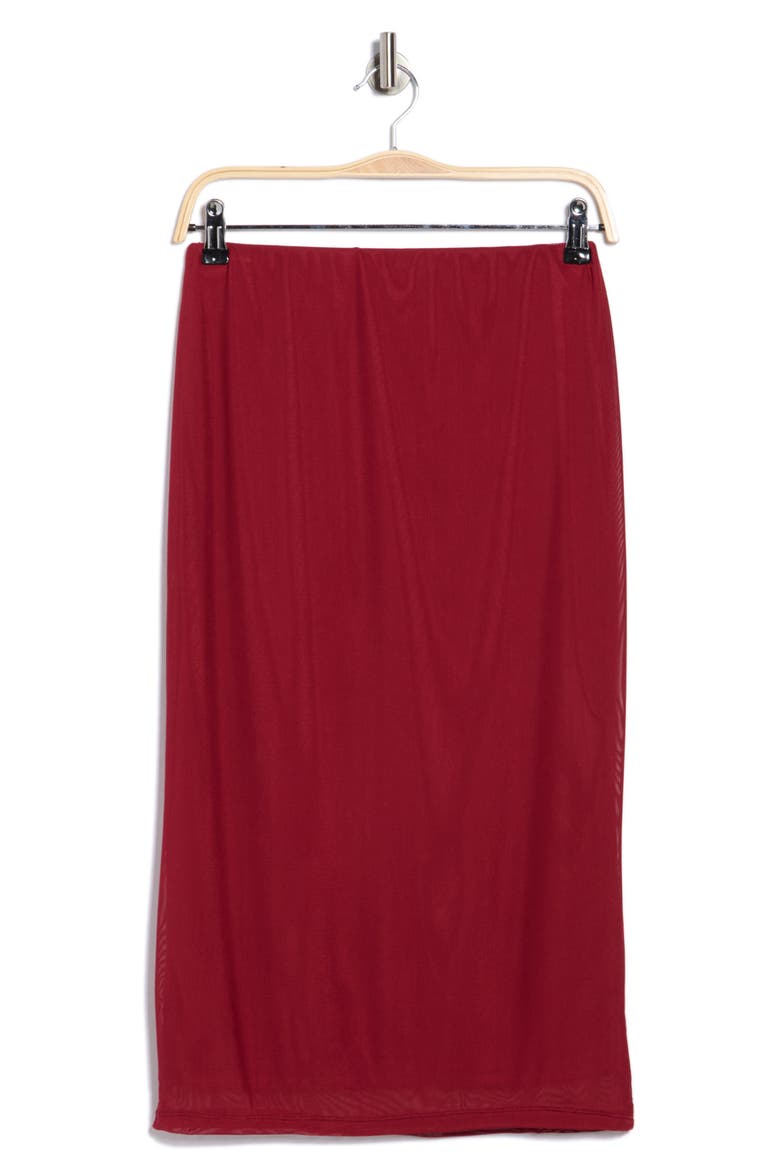 Lynch Mesh Midi Skirt, Alternate, color, BIKING RED