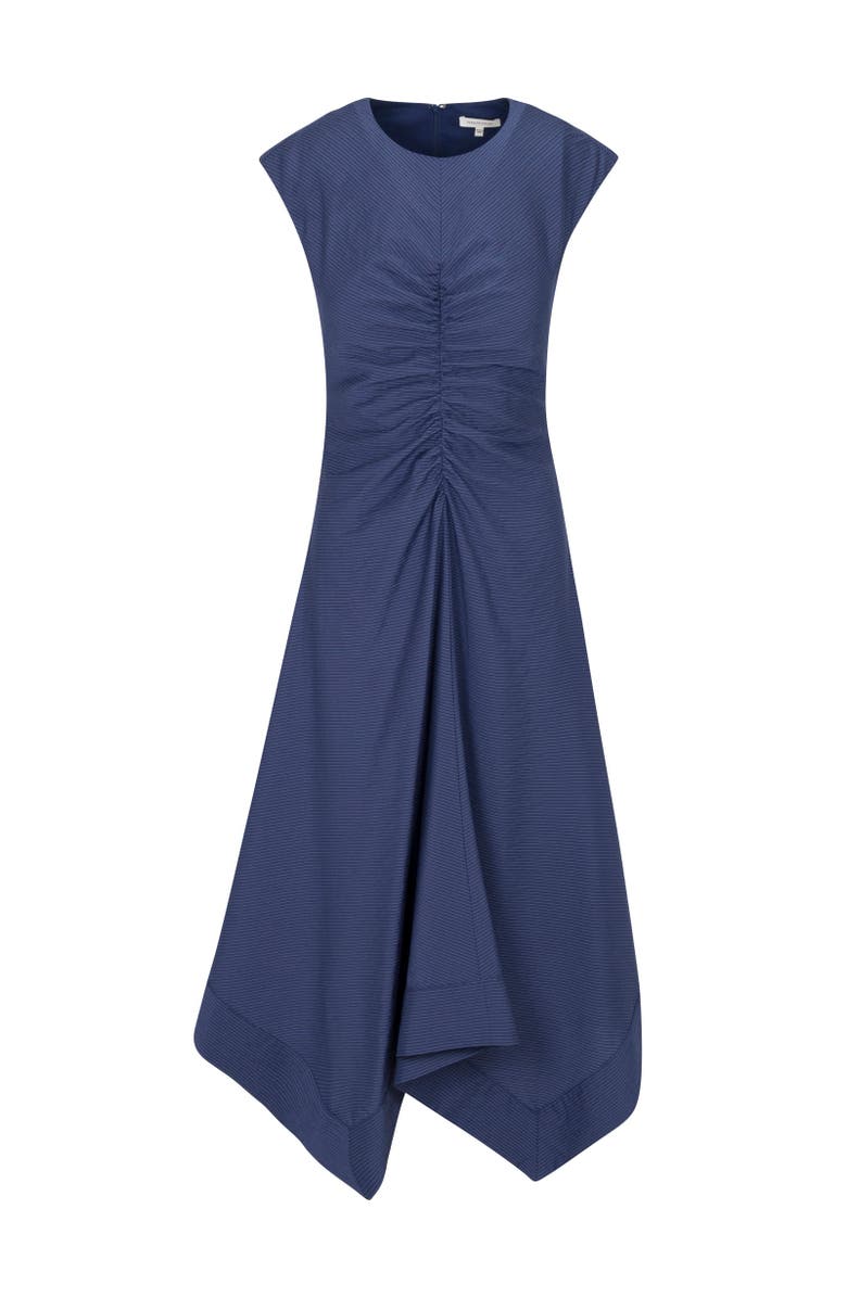 Rebecca Taylor Allegra Stripe Dress, Alternate, color, Navy