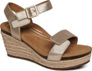 Aetrex Sydney Wedge Espadrille Sandal