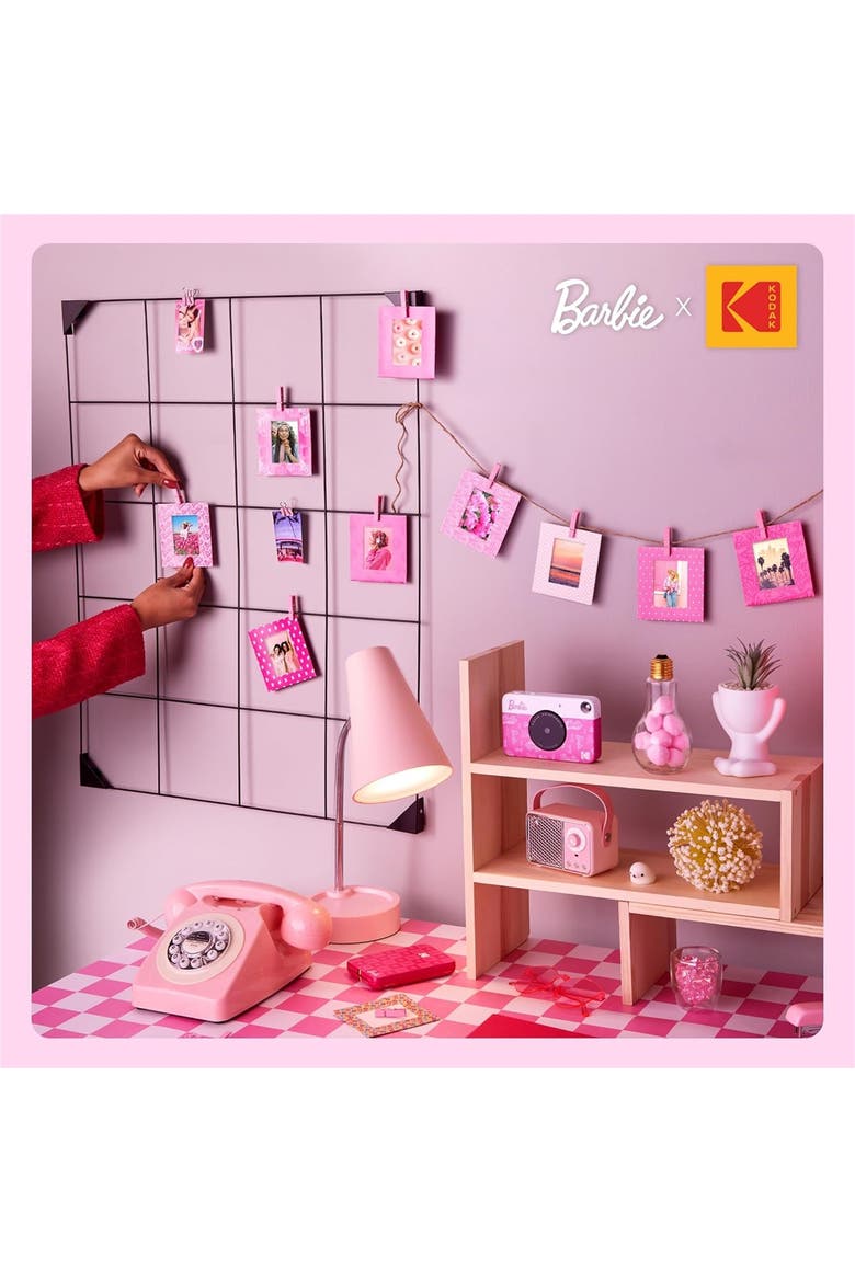 Colorful & Decorative Barbie-Themed Paper Frames for 2x3 Photo Projects, Alternate, color, Pink - Frames w/Rope & Clips