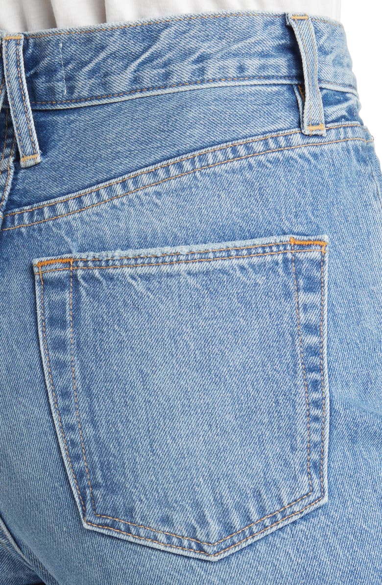 SLVRLAKE Beatnik High Waist Ankle Straight Leg Jeans, Alternate, color, 